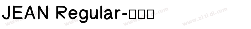 JEAN Regular字体转换